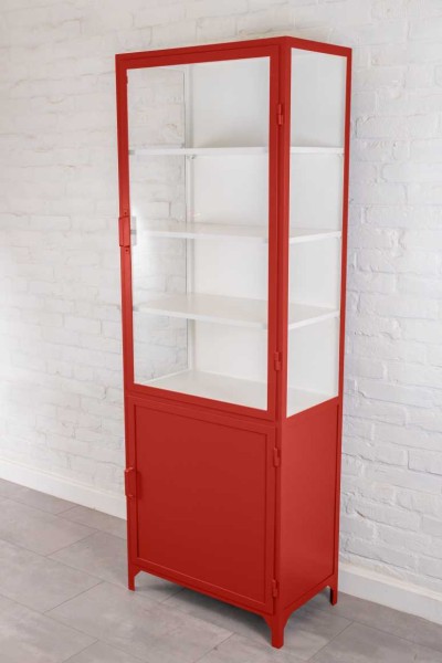 Urban Loft Vitrine mit Glas und Metalltüre